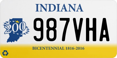 IN license plate 987VHA