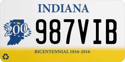 IN license plate 987VIB