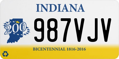 IN license plate 987VJV