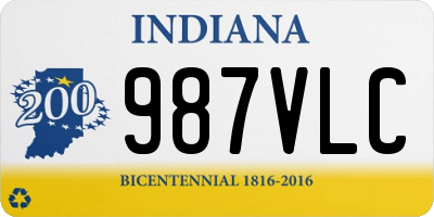 IN license plate 987VLC