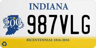 IN license plate 987VLG