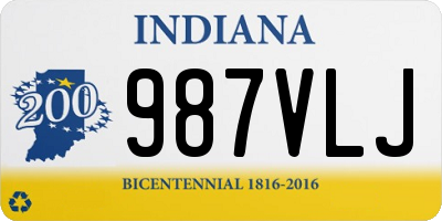 IN license plate 987VLJ