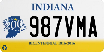 IN license plate 987VMA