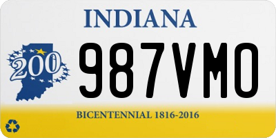 IN license plate 987VMO