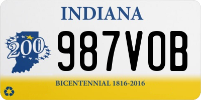 IN license plate 987VOB