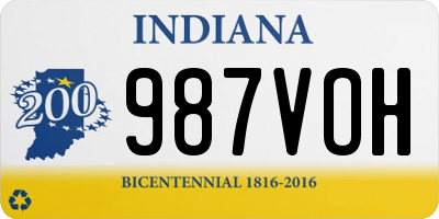 IN license plate 987VOH