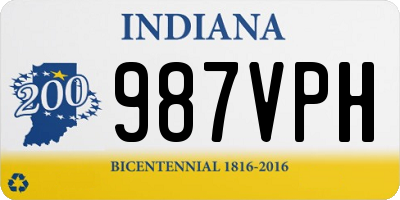 IN license plate 987VPH