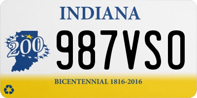 IN license plate 987VSO