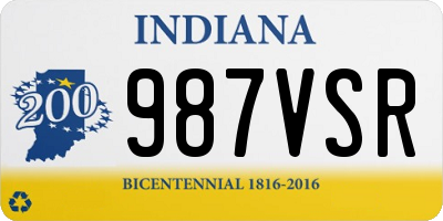 IN license plate 987VSR