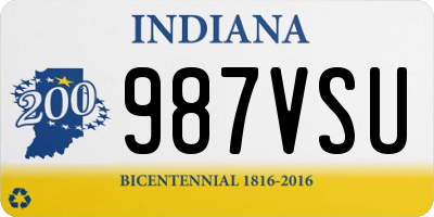 IN license plate 987VSU