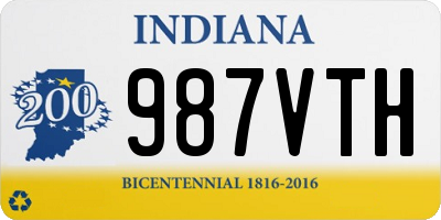 IN license plate 987VTH