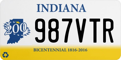 IN license plate 987VTR