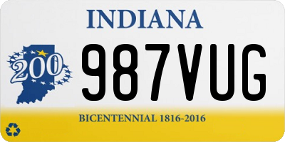 IN license plate 987VUG