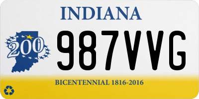 IN license plate 987VVG