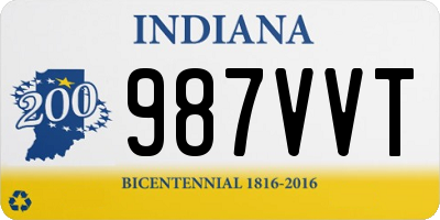 IN license plate 987VVT