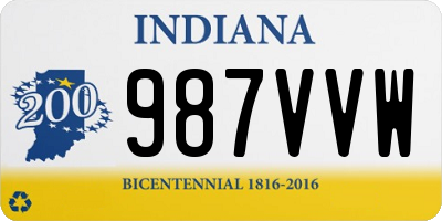 IN license plate 987VVW