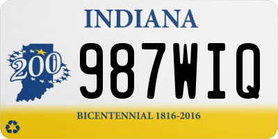 IN license plate 987WIQ