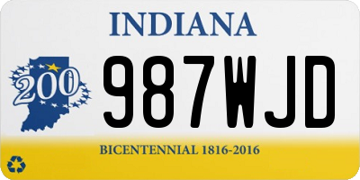 IN license plate 987WJD