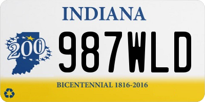 IN license plate 987WLD