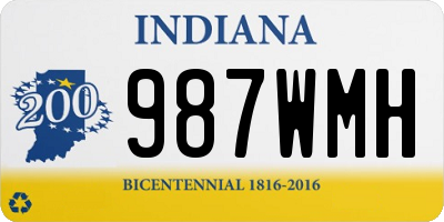 IN license plate 987WMH