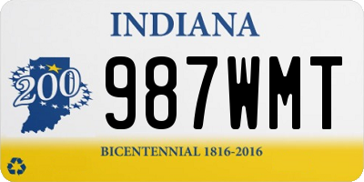 IN license plate 987WMT