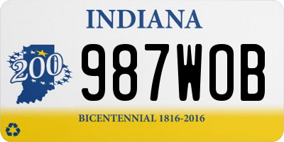 IN license plate 987WOB