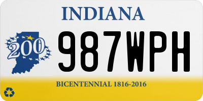 IN license plate 987WPH