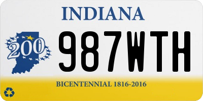 IN license plate 987WTH