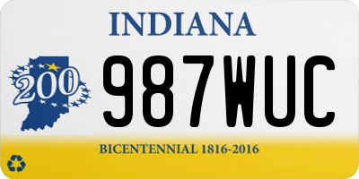 IN license plate 987WUC