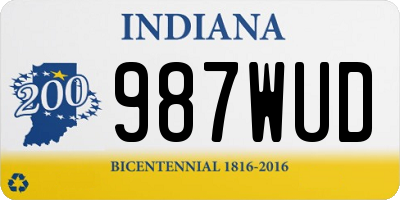 IN license plate 987WUD