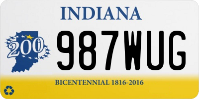 IN license plate 987WUG
