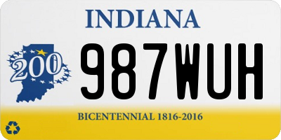 IN license plate 987WUH
