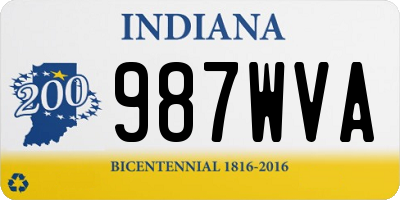 IN license plate 987WVA