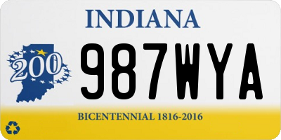 IN license plate 987WYA