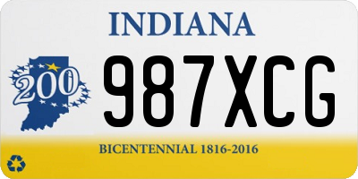 IN license plate 987XCG