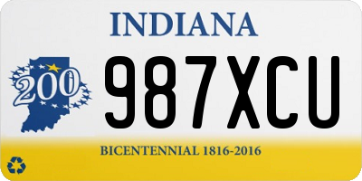 IN license plate 987XCU