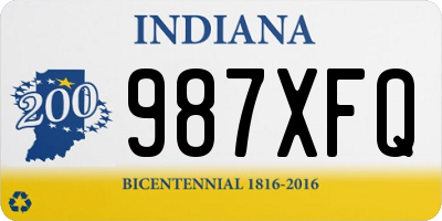 IN license plate 987XFQ