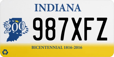 IN license plate 987XFZ