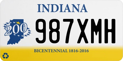 IN license plate 987XMH