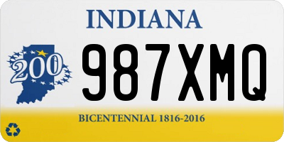 IN license plate 987XMQ