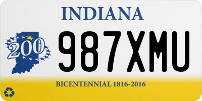 IN license plate 987XMU