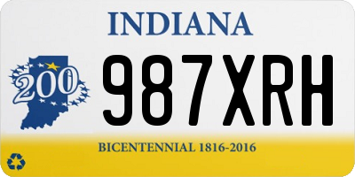 IN license plate 987XRH