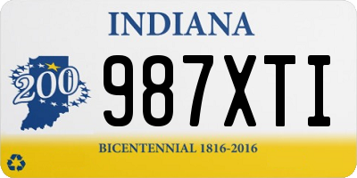 IN license plate 987XTI