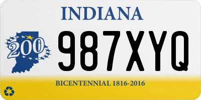 IN license plate 987XYQ