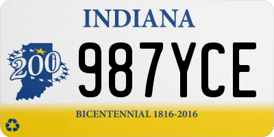 IN license plate 987YCE