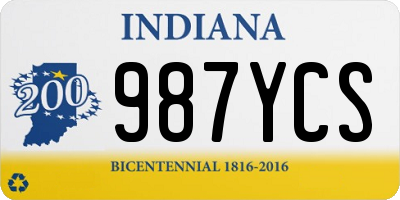 IN license plate 987YCS