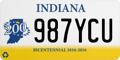 IN license plate 987YCU