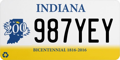 IN license plate 987YEY