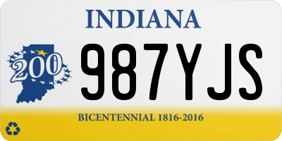 IN license plate 987YJS