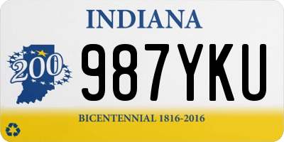 IN license plate 987YKU